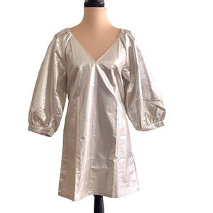 Silver Metallic Dresses Size S